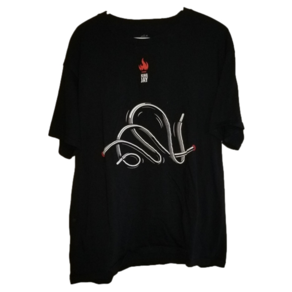 King Jay CWF Black Lace T Shirt Size XL